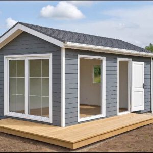 Tiny House Grått trähus 21 kvm